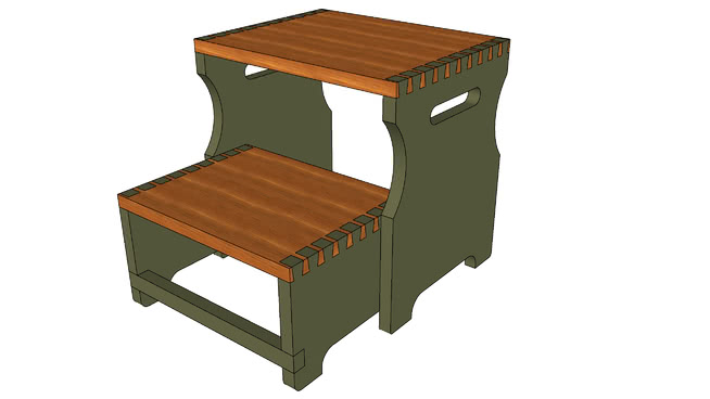 板凳长凳装饰坐凳椅编号-187935 sketchup室内模型下载 第1张