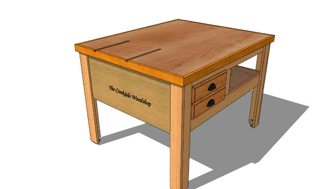 桌子草图大师模型下载-室内家具编号188152 sketchup室内模型下载 第1张