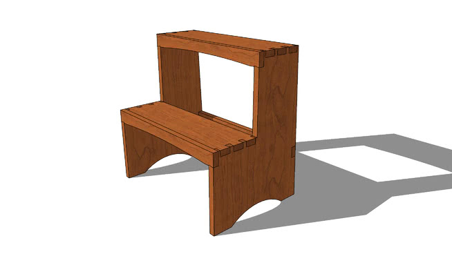 板凳长凳装饰坐凳椅编号-188214 sketchup室内模型下载 第1张