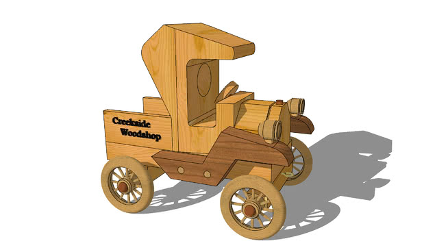 T truck室内模型皮卡玩具模型 sketchup室内模型下载 第1张