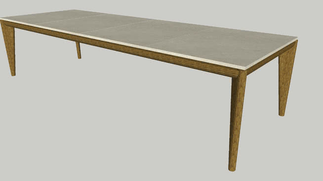 餐桌sketchup模型-编号188935 sketchup室内模型下载 第1张