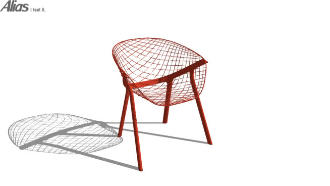 网椅子 sketchup室内模型下载 第1张