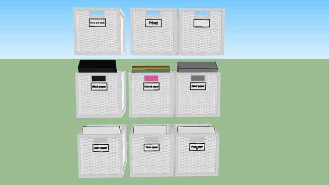 盒子容器模型-编号189894 sketchup室内模型下载 第1张