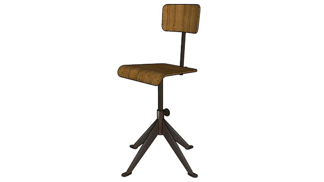 椅子su模型-编号190170 sketchup室内模型下载 第1张