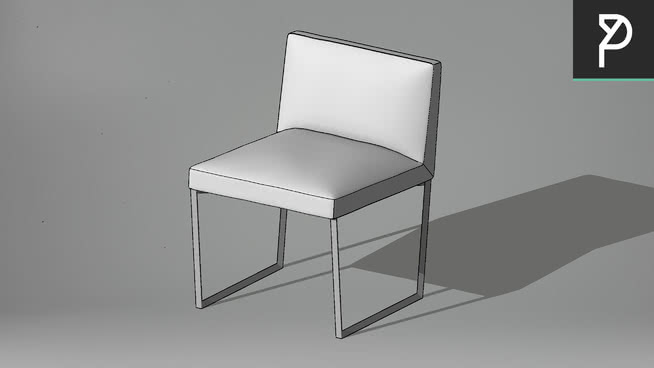椅子su模型-编号190198 sketchup室内模型下载 第1张