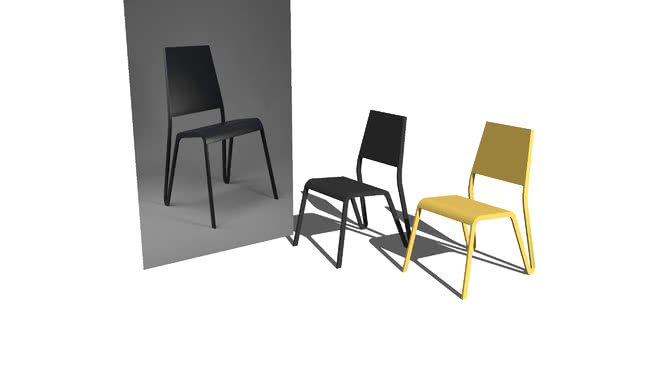 椅子su模型-编号190224 sketchup室内模型下载 第1张