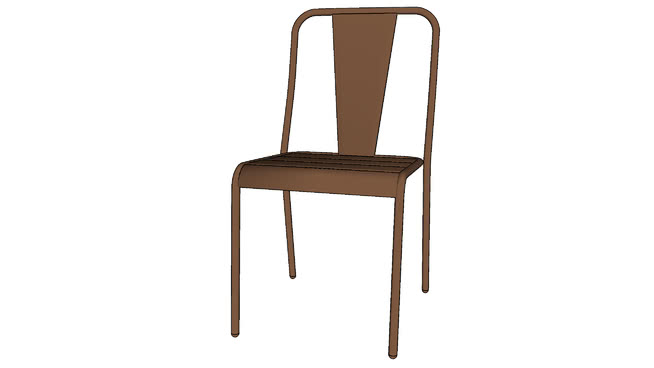 餐椅宴会椅普通椅模型-编号190245 sketchup室内模型下载 第1张