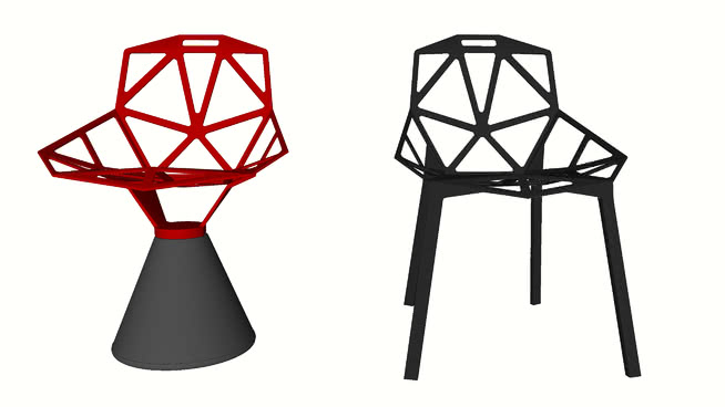椅子su模型-编号190249 sketchup室内模型下载 第1张