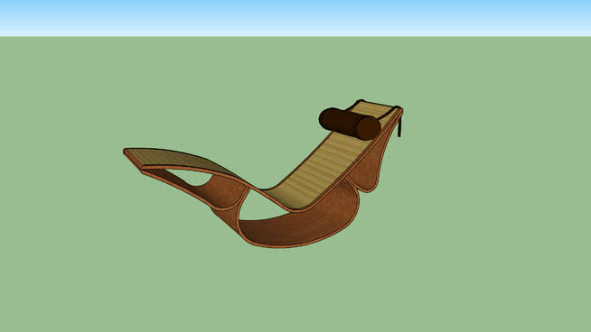 躺椅模型-编号190274 sketchup室内模型下载 第1张