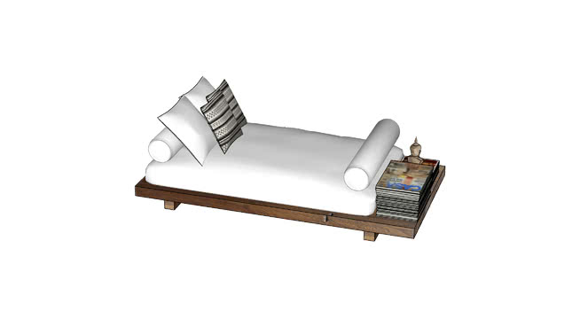 舒适木板床垫 sketchup室内模型下载 第1张
