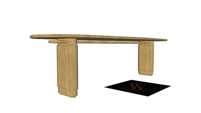餐桌sketchup模型-编号190687 sketchup室内模型下载 第1张