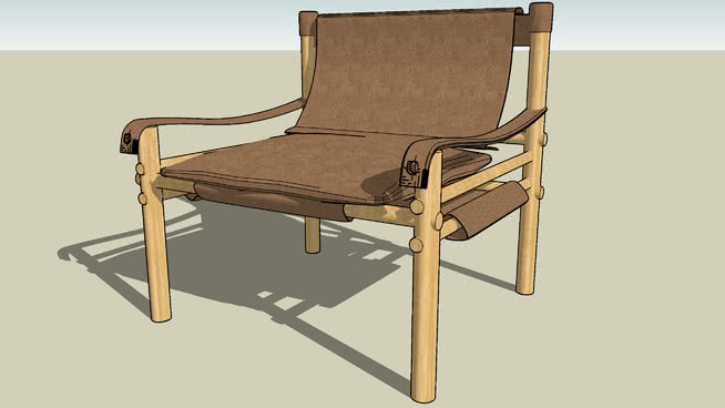椅子su模型-编号190871 sketchup室内模型下载 第1张