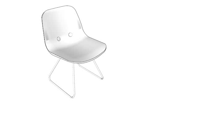 椅子su模型-编号191312 sketchup室内模型下载 第1张