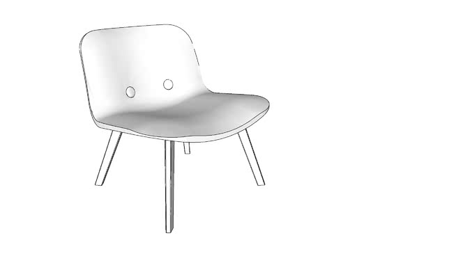 高塔现代休闲椅-眼睛收集 sketchup室内模型下载 第1张