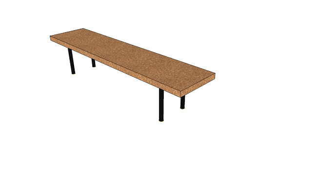 宜家SunnListg咖啡桌-天然软木 sketchup室内模型下载 第1张