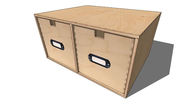盒子容器模型-编号191663 sketchup室内模型下载 第1张