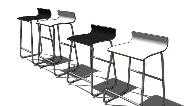 椅子凳子模型-编号191694 sketchup室内模型下载 第1张