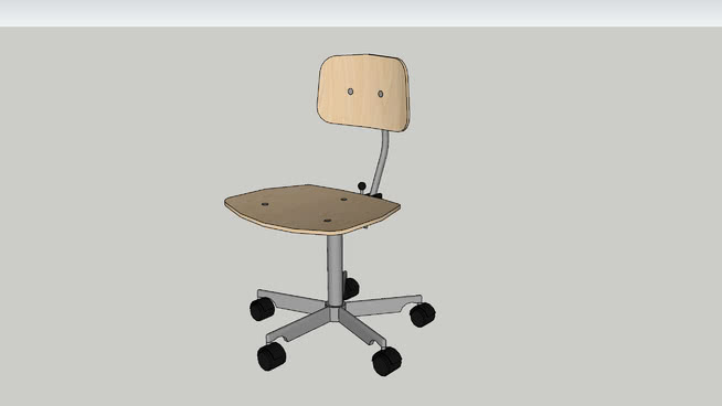 办公椅模型-编号191809 sketchup室内模型下载 第1张