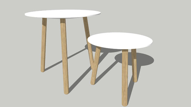 木制咖啡桌 sketchup室内模型下载 第1张