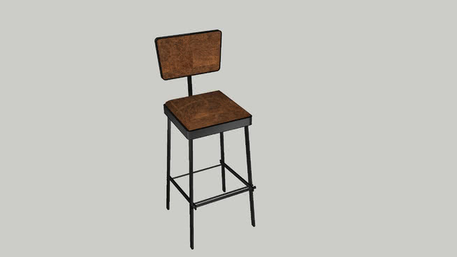 椅子凳子模型-编号191938 sketchup室内模型下载 第1张