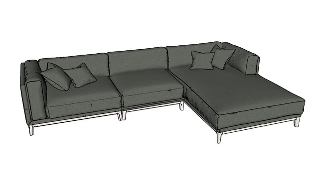 沙发模型-编号192089 sketchup室内模型下载 第1张
