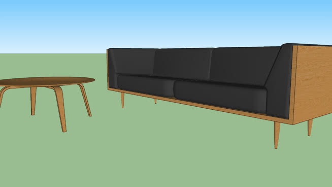沙发模型-编号192407 sketchup室内模型下载 第1张