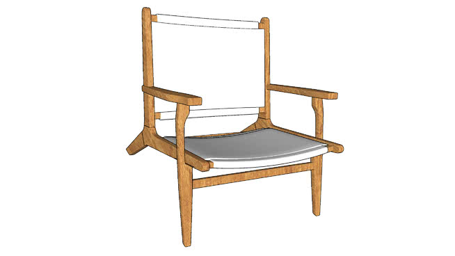 椅子凳子模型-编号1927 sketchup室内模型下载 第1张