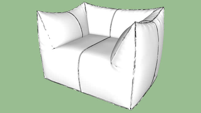 的bambole室内模型椅 sketchup室内模型下载 第1张