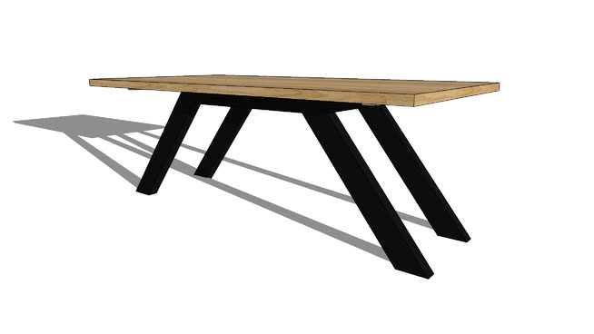 餐桌sketchup模型-编号193062 sketchup室内模型下载 第1张