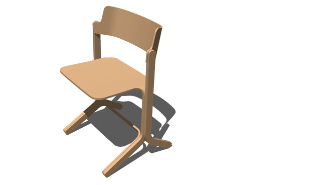 椅子凳子模型-编号193 sketchup室内模型下载 第1张