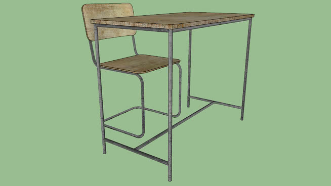 小桌子模型-编号193130 sketchup室内模型下载 第1张