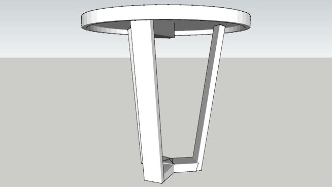 小桌子模型-编号193162 sketchup室内模型下载 第1张