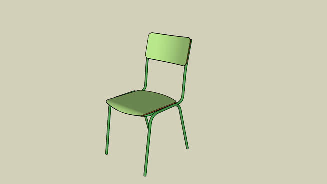 椅子模型-编号193301 sketchup室内模型下载 第1张
