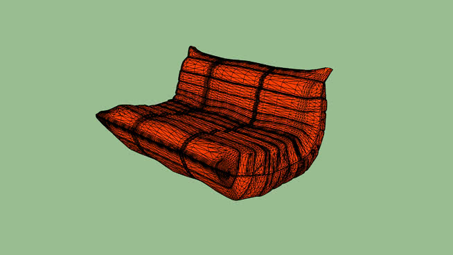 沙发模型-编号193814 sketchup室内模型下载 第1张