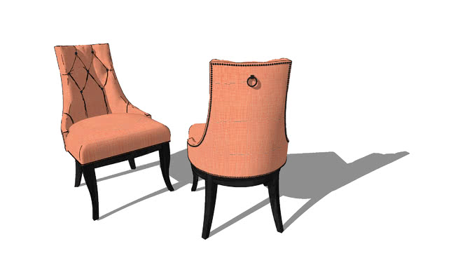 簇绒椅 sketchup室内模型下载 第1张