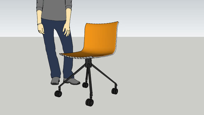 椅子凳子模型-编号194165 sketchup室内模型下载 第1张