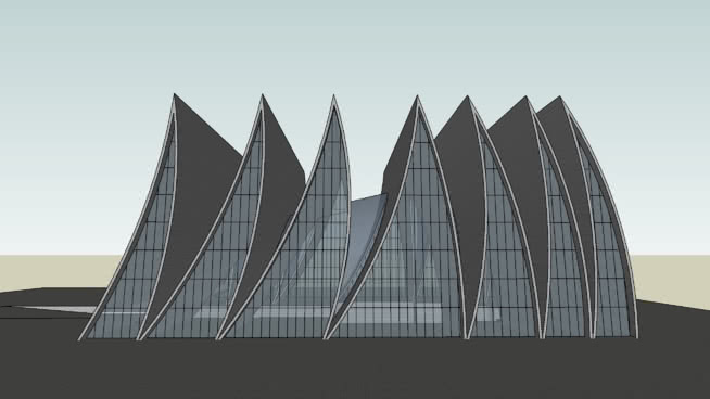 Cathedral Fold-Axismundi建筑模型 草图大师模型库 第1张