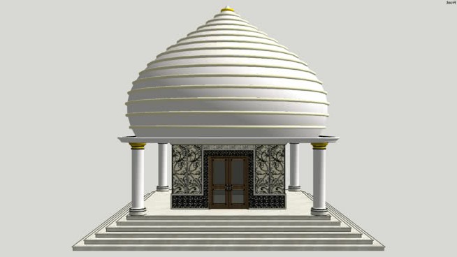 印度寺庙 草图大师模型库 第1张
