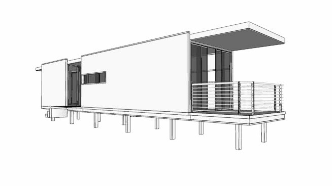 预制房屋住宅 SketchUp建筑模型下载 第1张