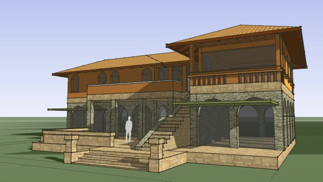 私人住宅 SketchUp建筑模型下载 第1张
