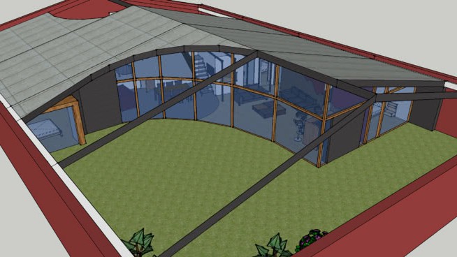 项目管理在loft建筑模型机库 SketchUp建筑模型下载 第1张