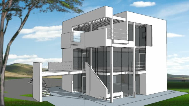 汉斯曼住宅改造 草图大师模型库 第1张