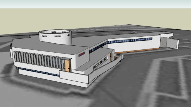 你可能发现centre建筑模型滑雪 草图大师模型库 第1张