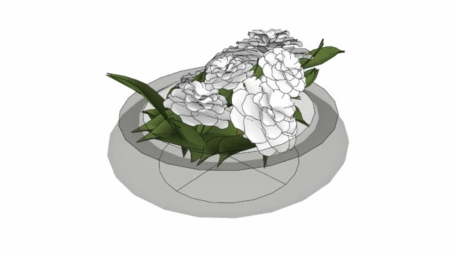 花盆2 sketchup植物模型 第1张