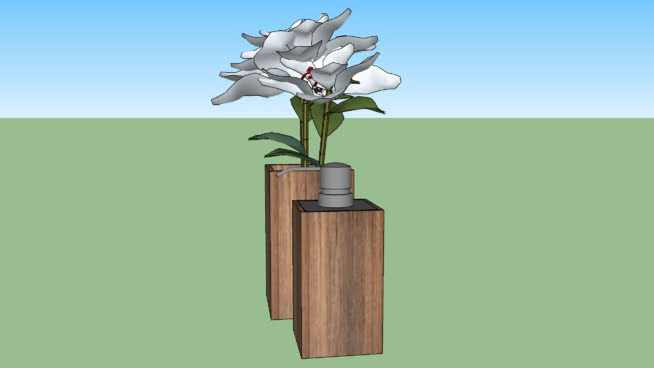 鲜花分配器和花瓶 sketchup植物模型 第1张