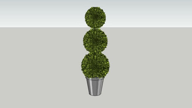室内装饰球 sketchup植物模型 第1张