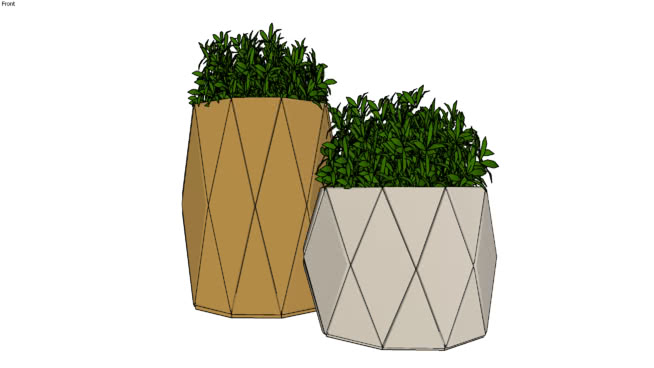 马桶壶 sketchup植物模型 第1张