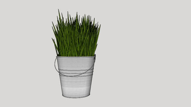 流水，植物，生物，水晶，花，植物，水桶，陶器 sketchup植物模型 第1张