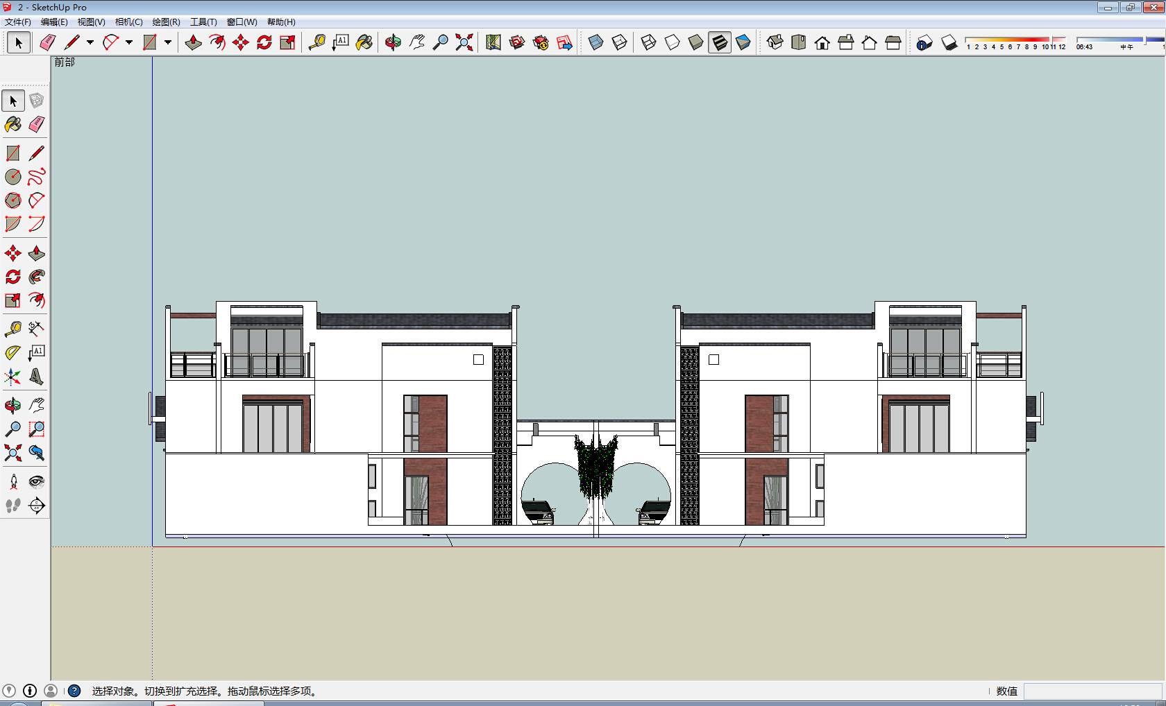 新中式 独栋别墅sketchup模型下载-编号374138 SketchUp建筑模型下载 第1张