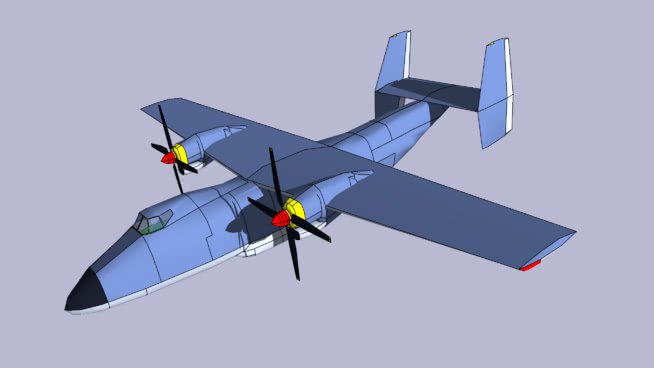 XC－140 | sketchup模型库 飞机 第1张